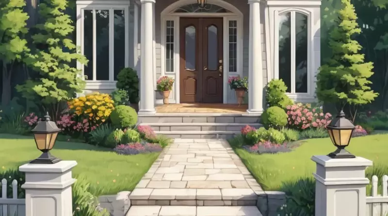 Советы по облагораживанию входной зоны и подъездной дорожки к дому